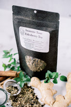 Load image into Gallery viewer, Elderberry tea immune tune hand blended in nc