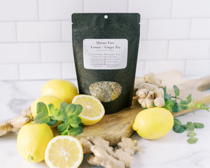 Quease Ease Lemon and Ginger Herbal tea for morning sickness and motion sickness