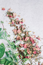 Load image into Gallery viewer, Stress Less Tulsi + Rose Tea