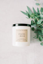 Load image into Gallery viewer, Peony + Rose Soy Candle