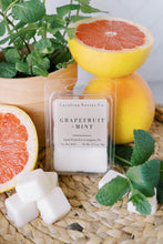 Load image into Gallery viewer, Grapefruit and mint soy wax melts made in NC
