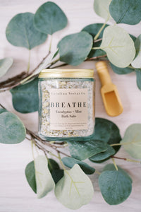 BREATHE Eucalyptus + Mint Herbal Bath Salts