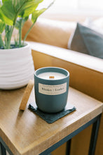 Load image into Gallery viewer, Whiskey candle leather soy candle
