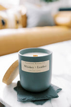 Load image into Gallery viewer, masculine candle wooden wick whiskey candles
