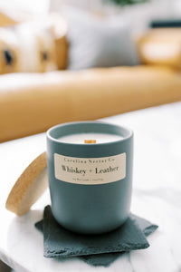 masculine candle wooden wick whiskey candles
