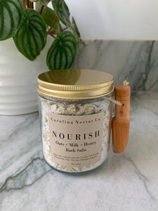 NOURISH Oats+ Milk + Honey Bath Salts
