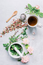 Load image into Gallery viewer, Stress Less Tulsi + Rose Tea
