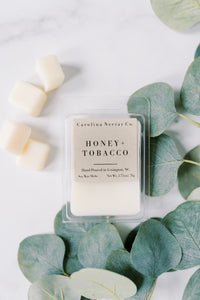NC candle company honey and tobacco soy wax melts