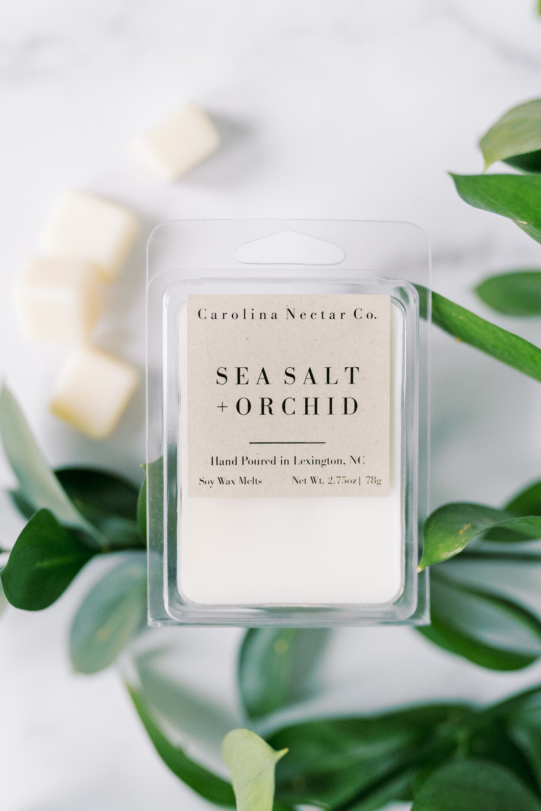Sea salt and orchid soy wax melts hand poured in NC