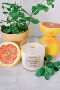 Grapefruit + Mint Soy Candle